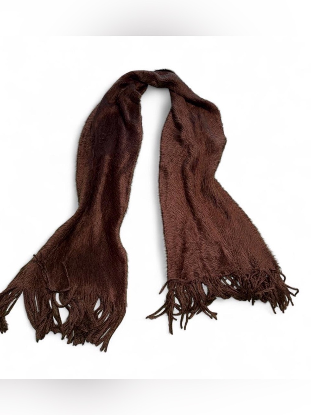 Brown Lucky Brand  scarf with fringe